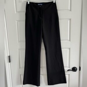 Bisou Bisou Vintage Y2K Black Slim Bootcut Pants Slacks Size 6 Mid Rise Stretch